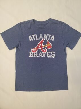 Youth L Genuine Merchandise Atlanta Braves Blue Graphic Tee